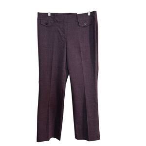 LOFT Original Fit Dress Trouser Woman’s Size 10 Maroon Business Professional NWT